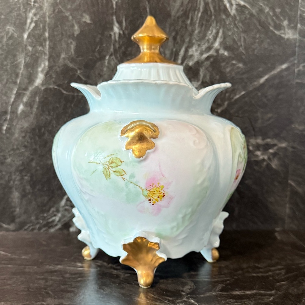 G. Hass 1964 Vintage Floral Jar w/Lid - Picture 11 of 14